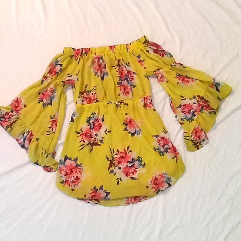 Love J Summer Yellow Dress Sz M